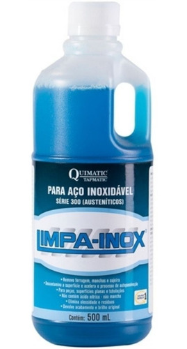 Limpador De Aço Inox Quimatic Removedor Desoxidante 500ml