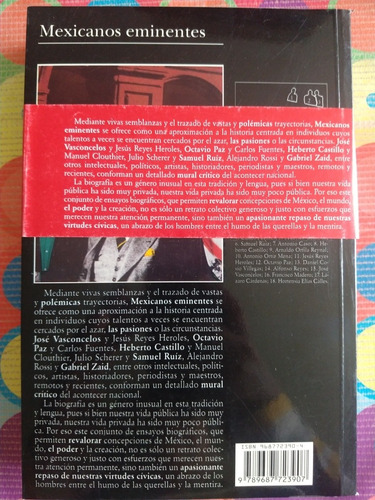 Libró Mexicanos Eminentes Enrique Krauze Y (Usado)