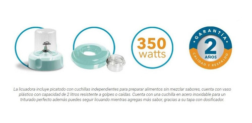 Imagen 4 de 4 de Licuadora Con Pica Todo 2 Velocidades + Pulso Home Elements