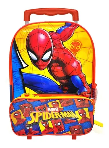 Marvel Mochila Spiderman para niños y niñas | Mochila escolar Spiderman  para niños | Mochilas para niños | Producto oficial de Spiderman, Rojo -