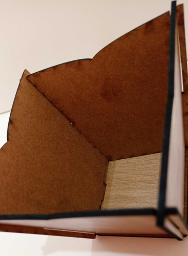 Imagem 6 de 6 de Cachepô 10x10x10 Em Mdf Marrom - 15 Unidades