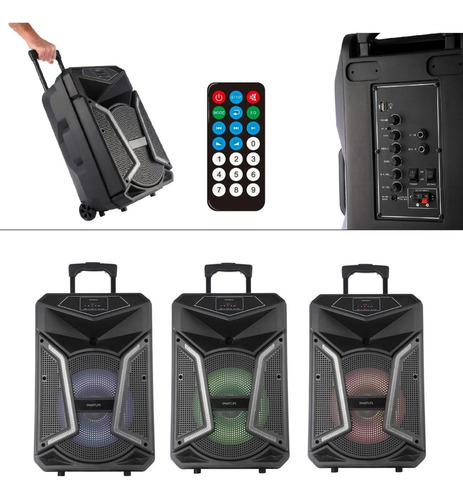 Parlante Smartlife Portátil Partybox 1 Vía 12 30w Pb-112030