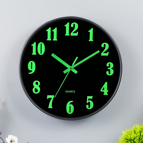 Reloj De Pared Creativo Personalizado Luminoso Plástico
