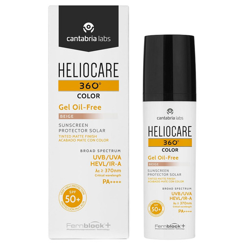 Heliocare 360 Gel Oil-free Color Beige Spf 50 50 Ml 