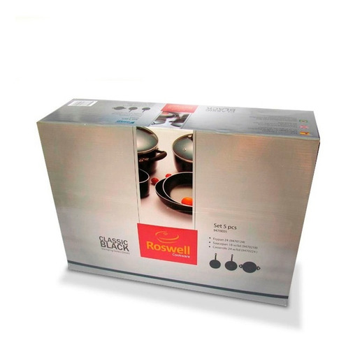 Bateria Cocina 5 Pz Roswell Teflon Sarten Cacerola Antiadh