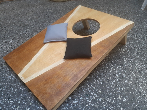 Cornhole Maiz Al Hoyo Juego Artesanal Mini Tejo De Aire