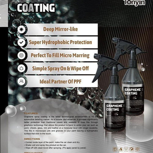 Tonyin Graphene Spray Coating Ceramico Grafeno Alto Brillo
