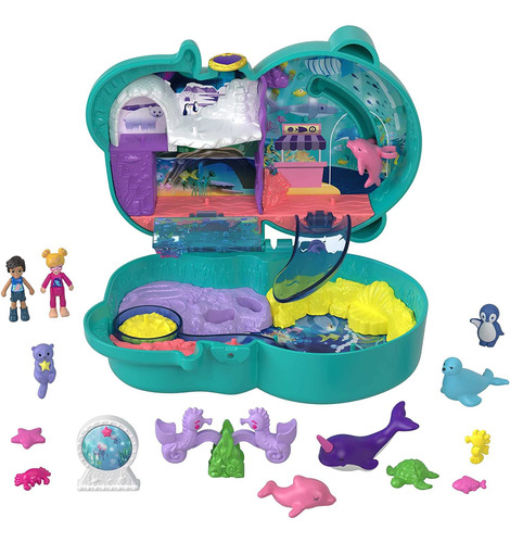 Sets De Muñecos  Polly Pocket Nutria  Acuario Compacto