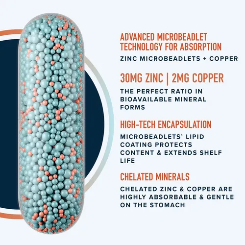 Microperlas De Suplemento De Zinc Para Apoyo Inmunológico Y
