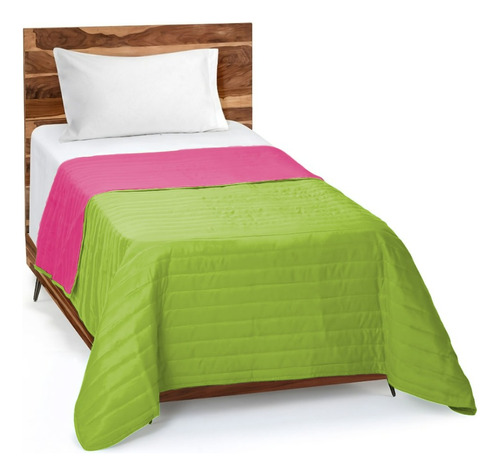 Cover Cubrecama Linea Colors Verano Reversible Liso 1 1/2 Pz