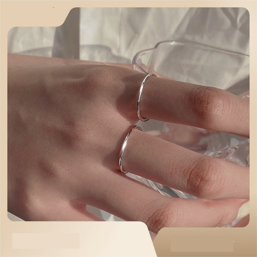 Anillo Abierto Con Anillo Giratorio De Grano Fino