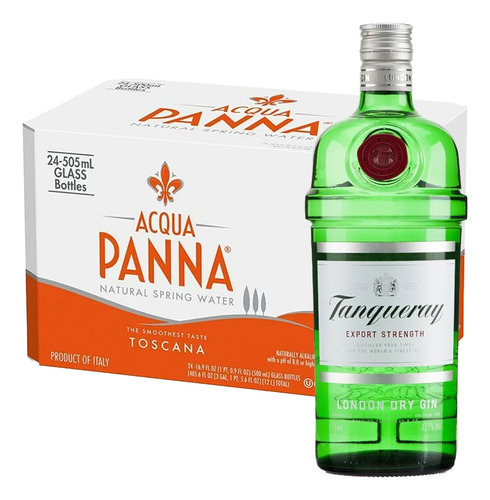 Pack 24 Agua Panna 250 Ml + Ginebra Tanqueray 750 Ml
