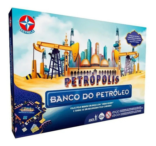 Jogo De Tabuleiro Petropolis Banco Do Petroleo Estrela