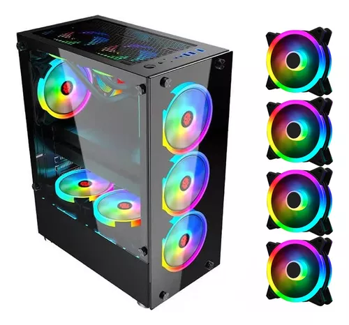 Gabinete Gamer Gamemax Precision, Full Tower, ARGB, ATX, Lateral em Vidro  Temperado, 4x Cooler Fan RGB, Branco - Precision W - Escorrega o Preço