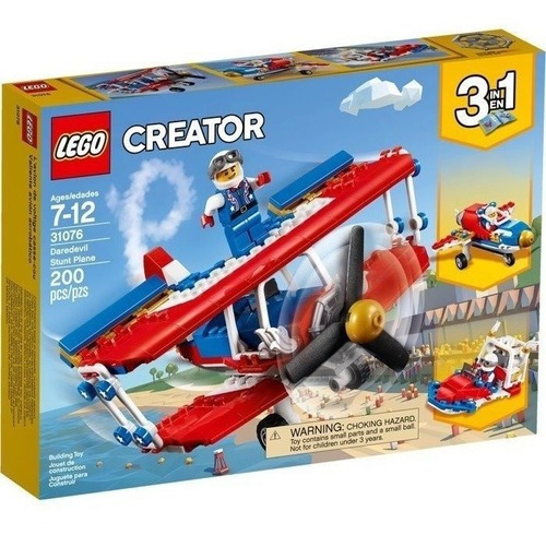 Lego 31076 Creator Daredevil Stunt Plane Valiente Avion Acro