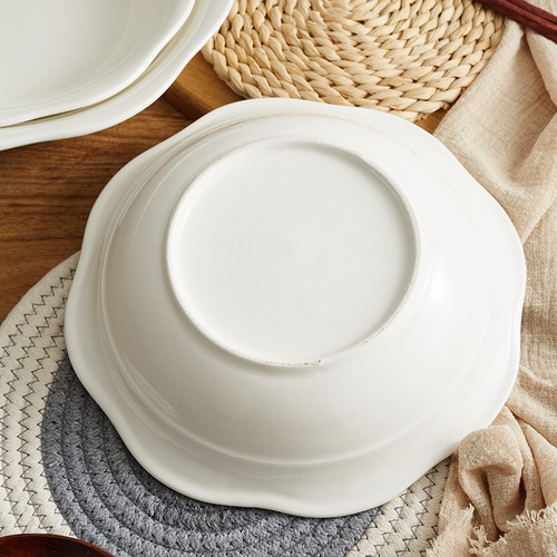 Plato Hondo Porcelana Blanco 25.5 X 6 Cm Green Bazar
