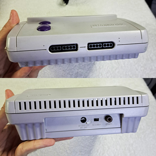 Console Super Nintendo Baby Nacional Rf - Funcionando 100% Branco (Usado)