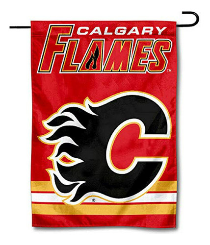 Wincraft Calgary Flames Bandera De Jardín Doble Cara