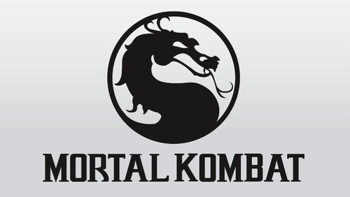 Calcomanía Troquelado Tuning Mortal Kombat Logo 20 Cm.