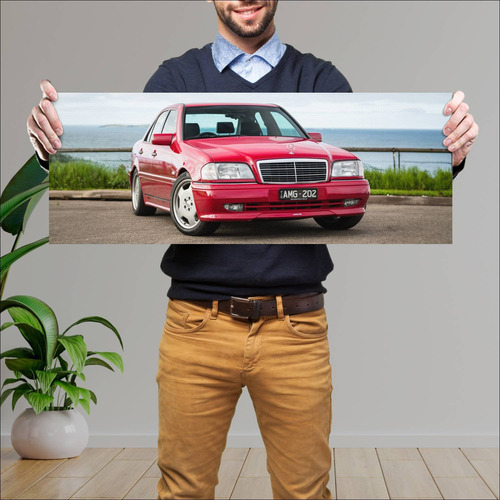 Cuadro 30x80cm Auto 1993 Mercedes Benz C 36 Amg 148