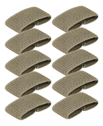 2 X 10x Sujetadores De Cinturón Elásticos, Banda De Verde