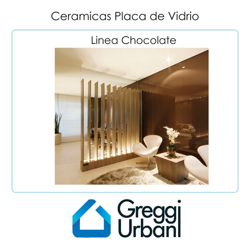 Ceramica Placa Vidrio Crisarte Chocolate 60x85