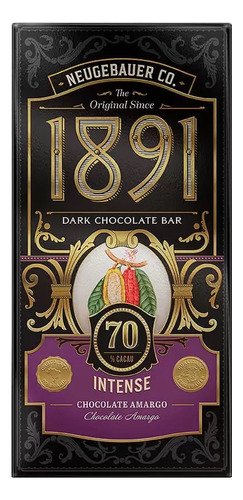 Barra Chocolate Neugebauer 1891 70% Cacau 90g