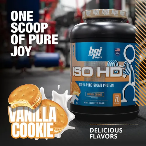 Bpi Sports Iso Hd Isolate Protein Vanilla Galleta 4.8 Libras Sabor