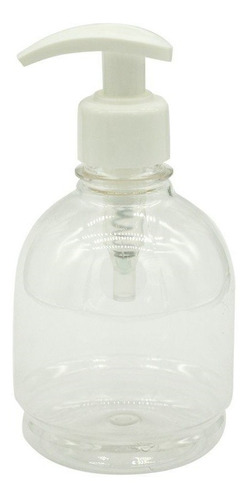 Botella Garrafita Plastica Válvula Cremera Blanca 300ml