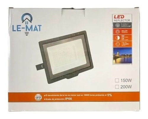 Imagen 4 de 6 de Reflector Led 100w Blanco Bajo Consumo Alta Potencia Ip66