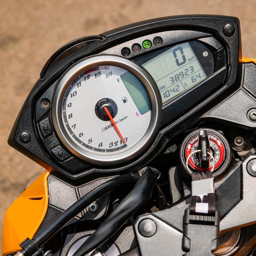 Imagem 9 de 10 de Moto Kawasaki Z 750 Laranja Ano 2012 Impecável