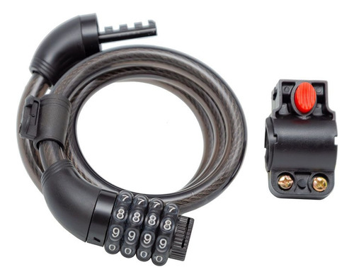 Cadeado Segredo Gta Tranca 1 Metro X 12mm Preto Com Suporte