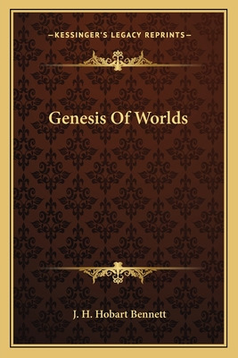 Libro Genesis Of Worlds - Bennett, J. H. Hobart