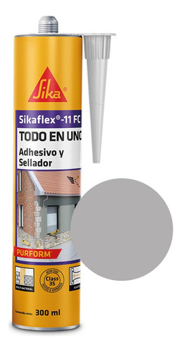 Sikaflex 11 Fc+ Adhesivo Y Sellador Elástico Gris 300ml