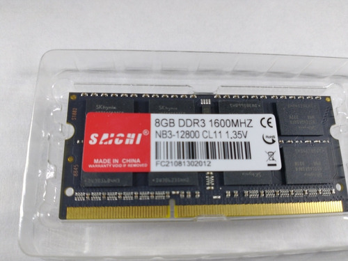 Imagen 5 de 5 de Memoria Ram Ddr3 Sodimm 8gb 1600mhz Nb3-12800 1.35v