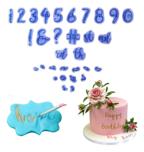 Sellos Fondant Números Y Signos