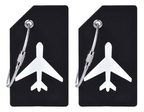 U 2pcs Luggage Tags For Suitcases With Name Id Card Portable