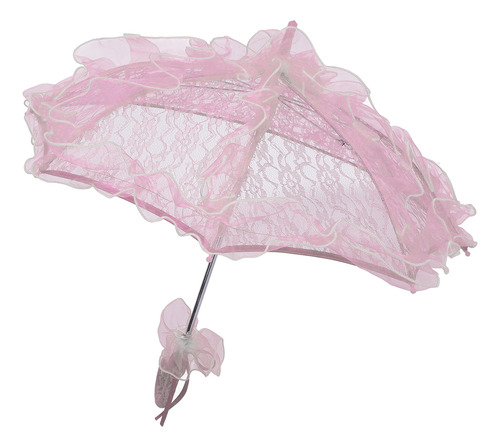 Sombrilla De Boda De Encaje Hecha A Mano, Elegante, Para Nov