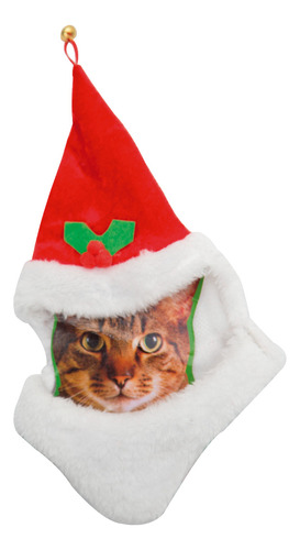 Gorro Navideño Para Gato Navidad Disfraz 