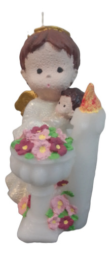20 Velas Ángel C/pila Bautismal, Recuerdos, Bautizo