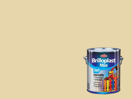 Esmalte Convertidor Brilloplast Sinteplast 4 Lt - Colores Acabado Brillante Color Marfil