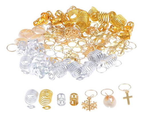 120 Peças Argolas De Cabelo De Metal Argolas De Cabelo