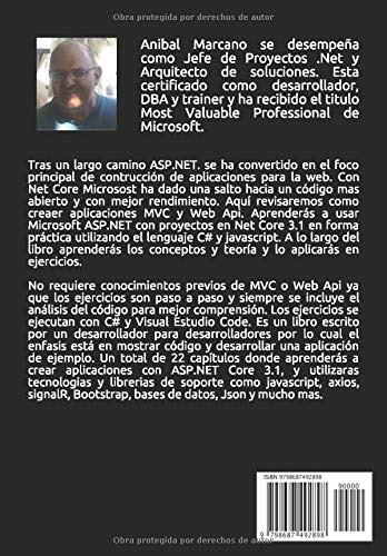 Asp.net Core 3.1 Mvc Y Web Api: Ejemplos Y Ejercicios En C#