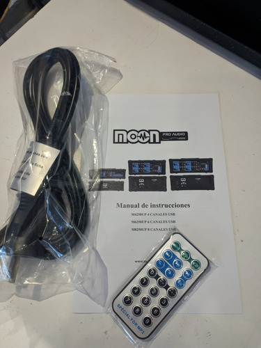 Consola Sonido Potenciada Moon M6250up Mixer 250w Usb Fx Mp3