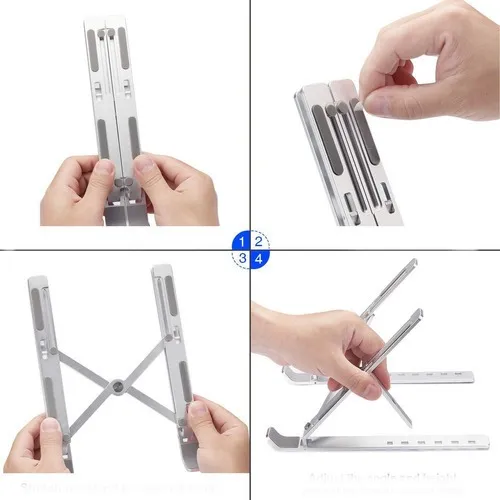 Soporte Para Notebook Plegable Y Compacto Aluminio
