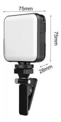 Luz Led De Preenchimento Rgb Camera + Suporte Cel Notebook