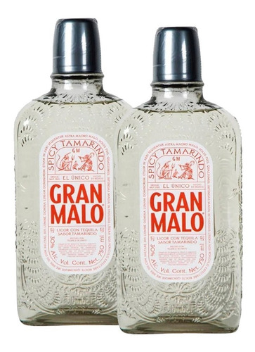 Tequila Gran Malo 750ml X 2und - mL a $560