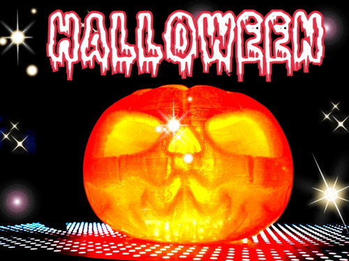 Calabaza Con Luz Led Halloween Cotillón Oferta X 3 Unidades!