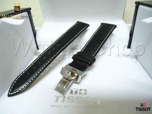 Pulseira De Couro Tissot Prs200 T067 19mm L /branca Original