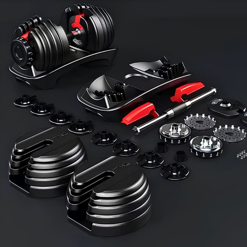 Halter Dumbbell Ajustável Até 24kg Musculação C/ Nf - Dsr